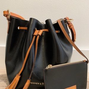 Dooney & Burke Black bucket bag